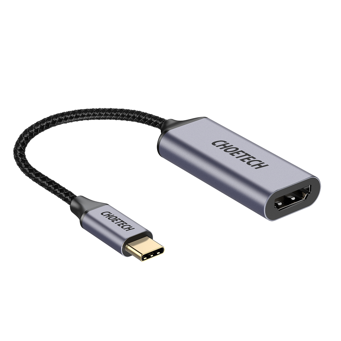 Choetech Hub, USB Type C til HDMI, 4K 60Hz, grå thumbnail