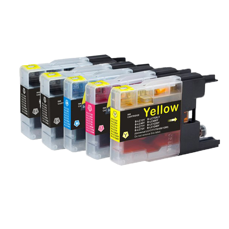 sporadisk albue Interesse Brother LC1240 Ink Cartridge Combo Pack 5 pcs - Compatible - BK/C/M/Y 96 ml  - Ink cartridges - Pixojet Ink, toner and accessories