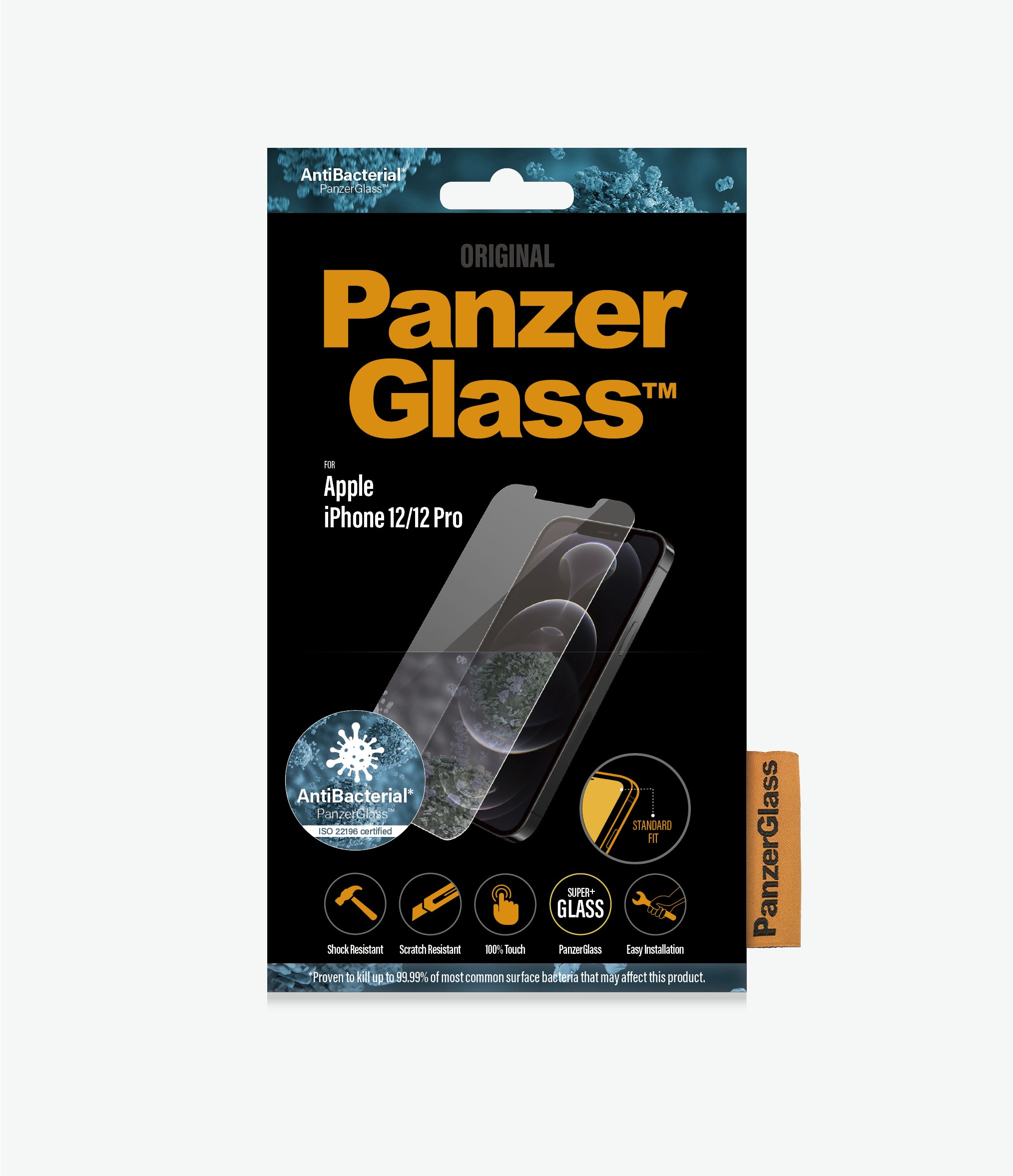PanzerGlass Apple iPhone 12/12 Pro, antibactriel effekt thumbnail