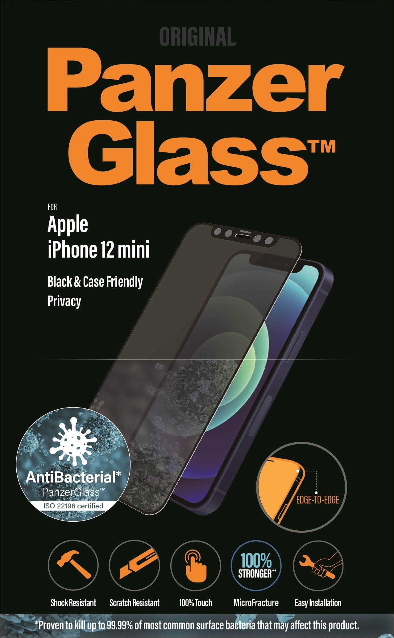 PanzerGlass Apple iPhone 12 mini Privacy, sort thumbnail