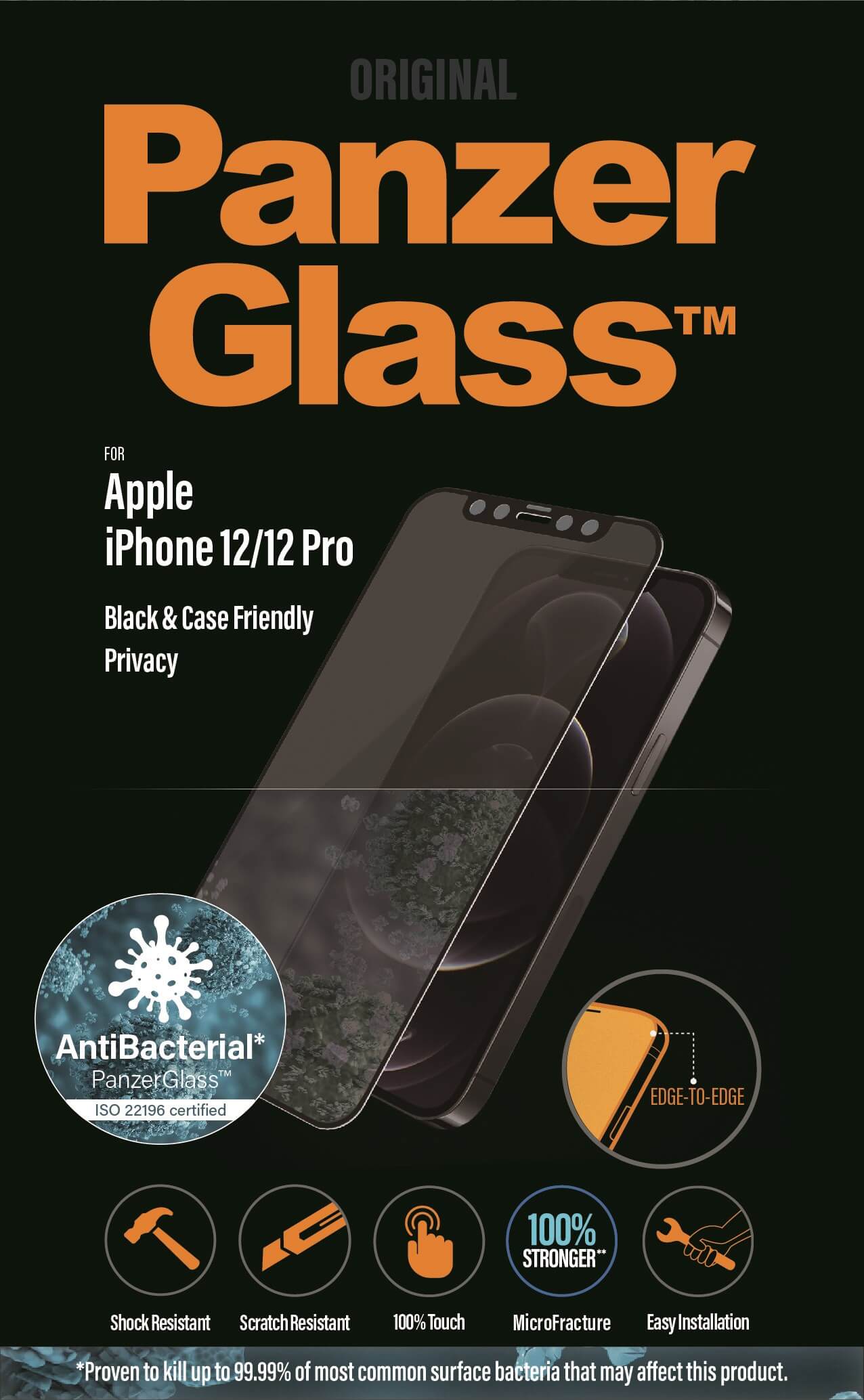 PanzerGlass Apple iPhone 12/12 Pro Privacy, sort thumbnail