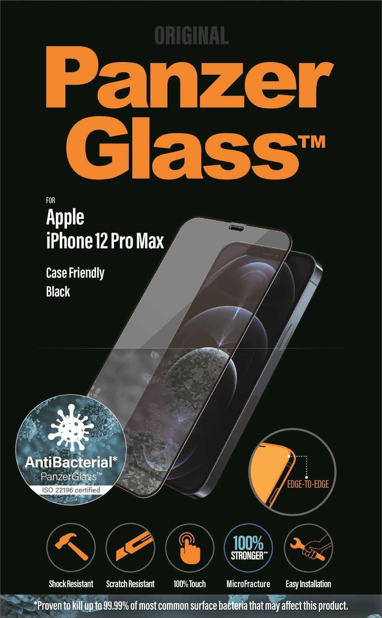 PanzerGlass Apple iPhone 12 Pro Max, sort thumbnail