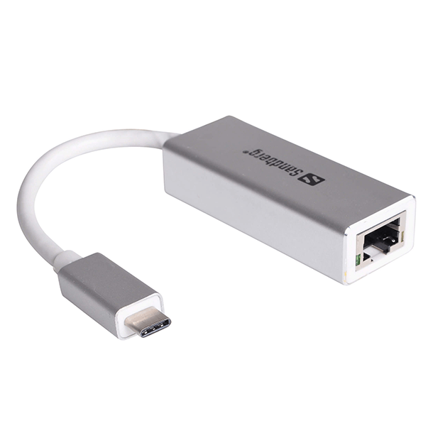 Billede af Sandberg USB-C to Network Converter, Sølv hos Pixojet