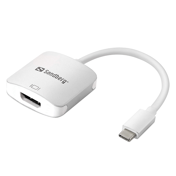 image of Sandberg USB-C to HDMI Link, Hvid