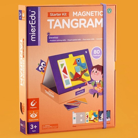 Magnet bog fra mierEdu - Tangram, start-sæt thumbnail