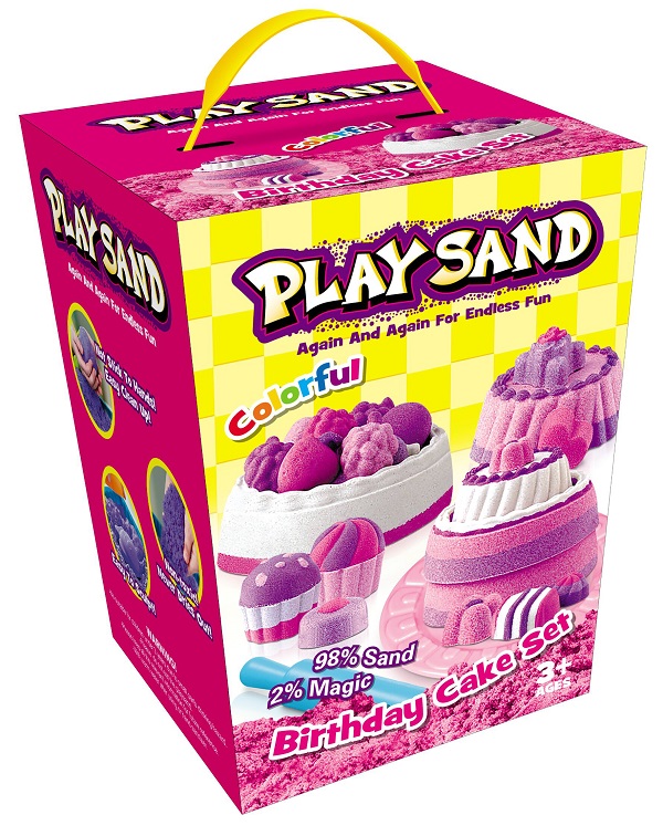 Se Kinetic Sand, Fødselsdags kage, 908 g (4 farver) hos Pixojet