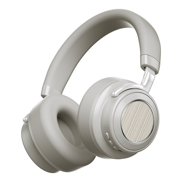 Se SERO VJ 364 Bluetooth Headphones med Noise-cancelling, Beige hos Pixojet