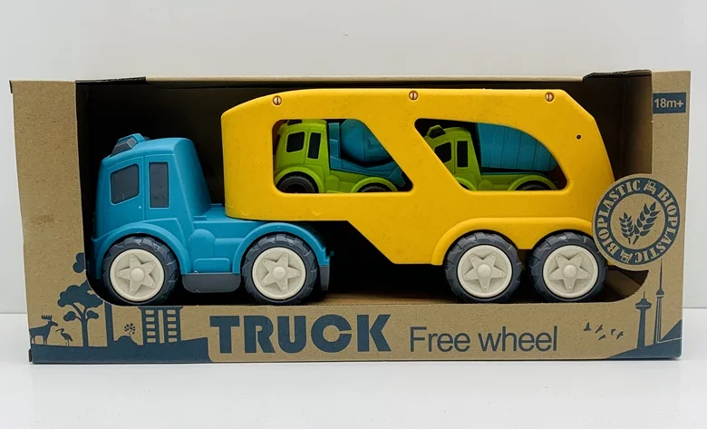 Billede af Miljøvenlig legetøjs Transporter inkl. 2 biler