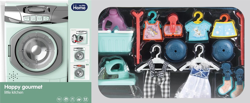 Legetøjs Vaskemaskine med lyd og lys