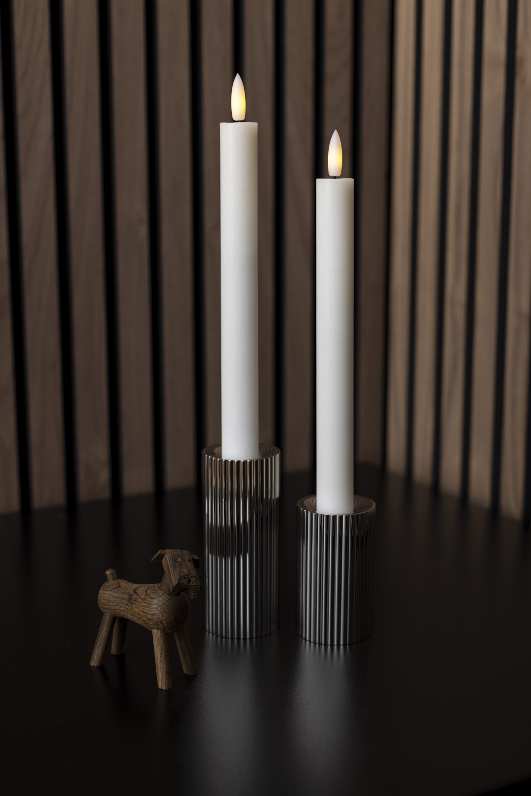 kronelys, 3D LED flamme m. fjernbetjening, cm, 2 - Cozzy -