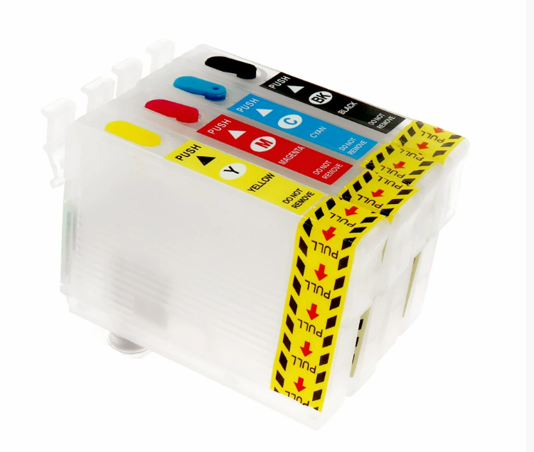Køb Pixojet refill blæk Epson T0611 - T0614, 4-farvet patronsæt 80 ml - Pris 265.00 kr.