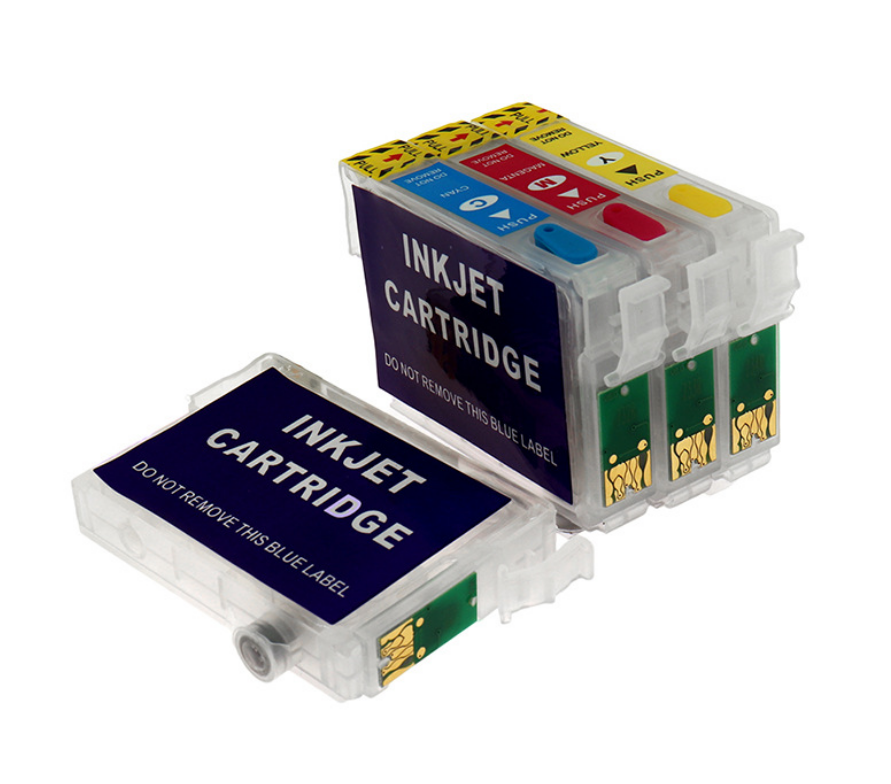 Køb Pixojet refill blæk Epson T0711-T0714, 4-farvet patronsæt 400 ml - Pris 265.00 kr.