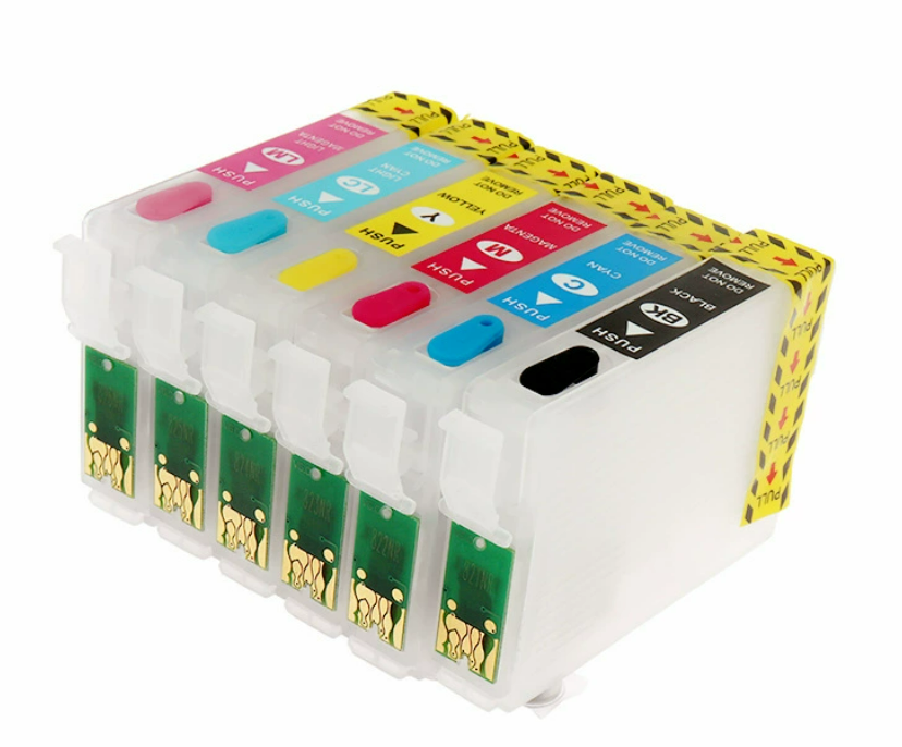 Køb Pixojet refill blæk Epson T0801-T0806, 6-farvet patronsæt - Pris 284.00 kr.