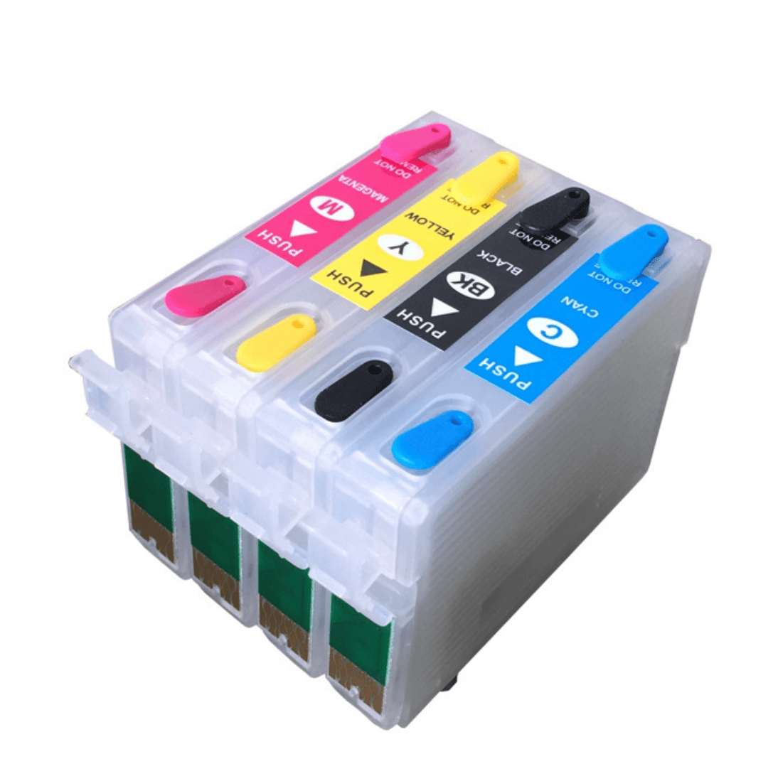 Køb Pixojet refill blæk Epson T1281 - T1284, 4-farvet patronsæt - Pris 189.00 kr.