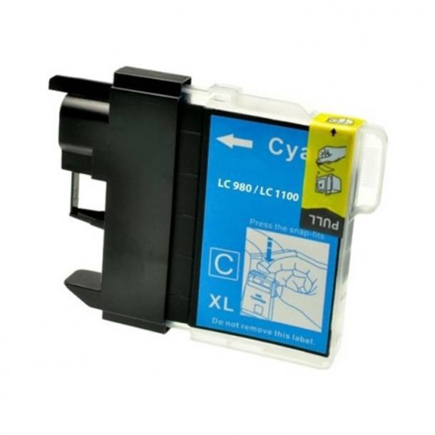 Brother LC1100 C Ink Cartridge - Compatible - Cyan 12 ml