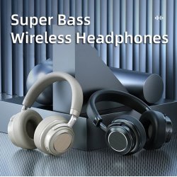 Bluetooth hretelefoner VJ 364 m. noise-cancelling, beige