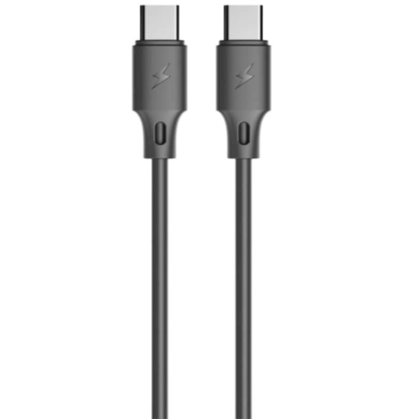 SERO Full Speed Data kabel USB-C - USB-C 3A, sort