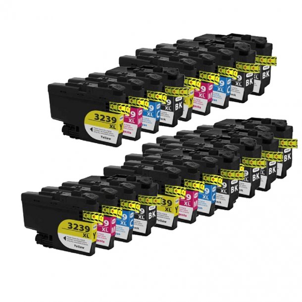 Brother LC 3239 XL Combo Pack 20 pcs Ink Cartridge - Compatible - BK/C/M/Y 1640 ml