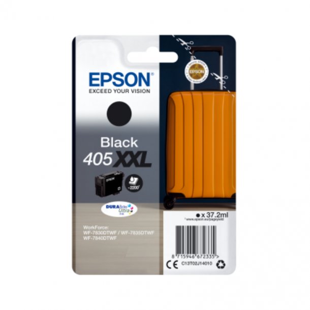 Epson T405 XXL BK Ink Cartridge - C13T02J14010 Original - Black 37,2 ml