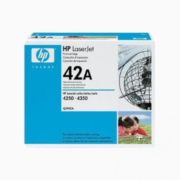 HP 42A C Toner - Q5942A Original - Cyan 10000 sider