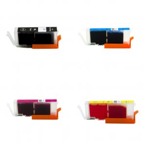 Kompatibel blkpatroner Canon CLI-551 XL - 6443B001, 4 stk. rabatpakke 48 ml