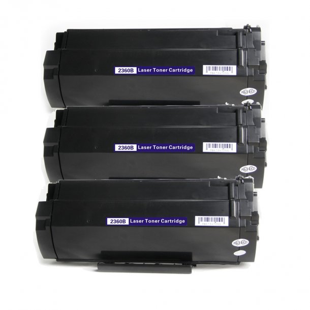 Kompatibel Dell 2360B BK combo pack 3 st Toner (25500 sidor)