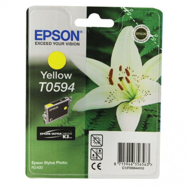 Epson T0594 Y - Gul 13 ml - Original blkpatron C13T05944010