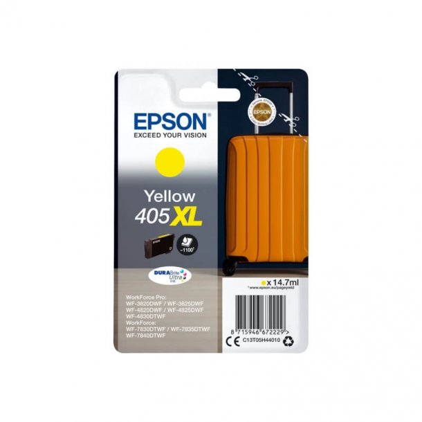 Epson T405 XL Y blkpatron - C13T05H44010 Original - Gul 14,7 ml 