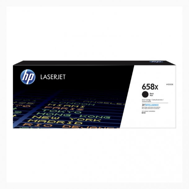 HP 658X BK Original Toner (33000 sidor)