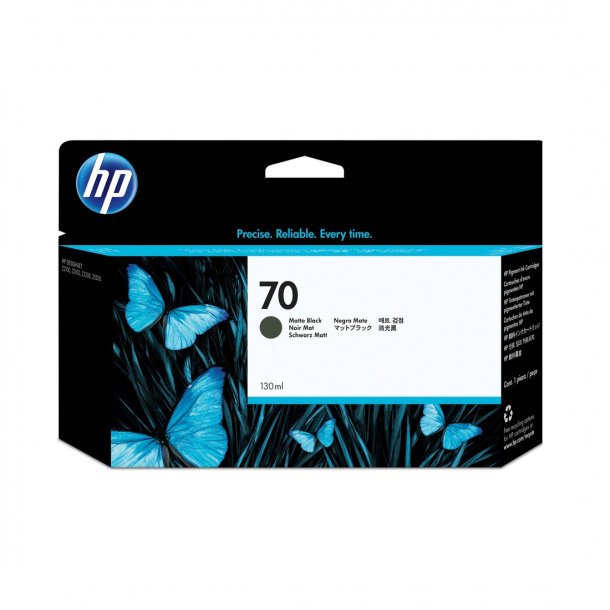 HP 70 MBK Original bl&auml;ckpatron (130 ml)