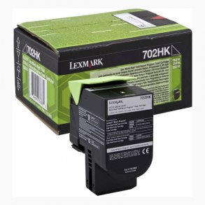 Lexmark toner 702HK - 70C2HK0 svart 4000 sider, original