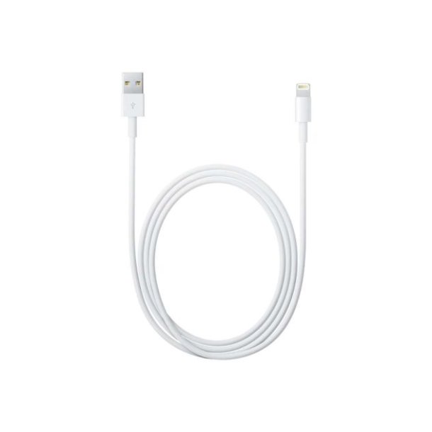 Apple Lightning til USB kabel (2m), Hvid (MD819ZM/A), Original