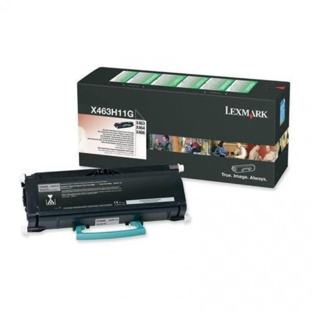 Lexmark X 463/464/466 BK prebate Original Toner (9000 sidor)