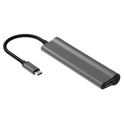 USB-C till HDMI, 2 x USB 3.0, SD+TF kortplats, PD