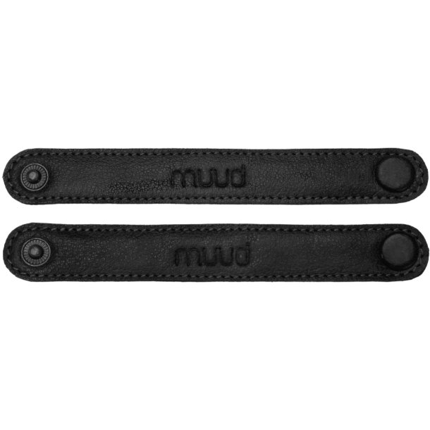 Muud Carita Strap - L&auml;der, Svart