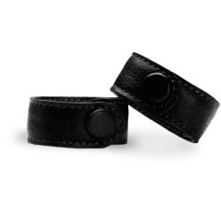 Muud Carita Strap - L&auml;der, Svart