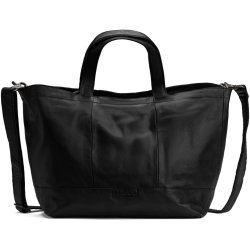 Muud Hiba Vska med Dragkedja - Lder, Svart