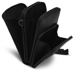 Muud Dafna Crossbody V&auml;ska - L&auml;der, Svart