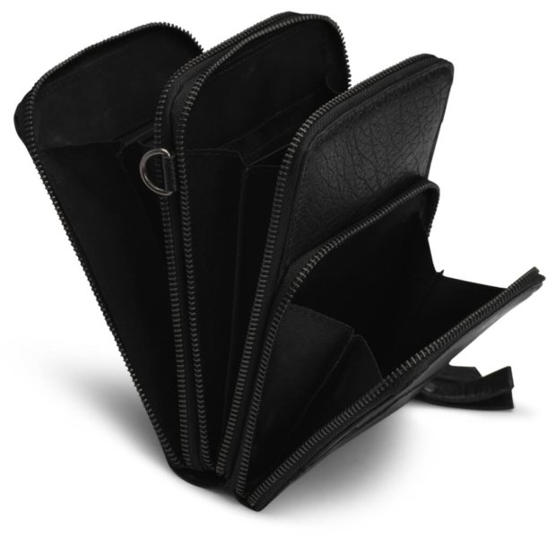 Muud Dafna Crossbody V&auml;ska - L&auml;der, Svart