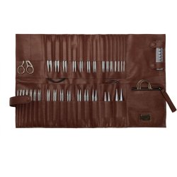 Muud Stockholm XL Etui f&ouml;r Stickor - L&auml;der, Rich Brown