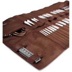 Muud Stockholm XL Etui f&ouml;r Stickor - L&auml;der, Rich Brown