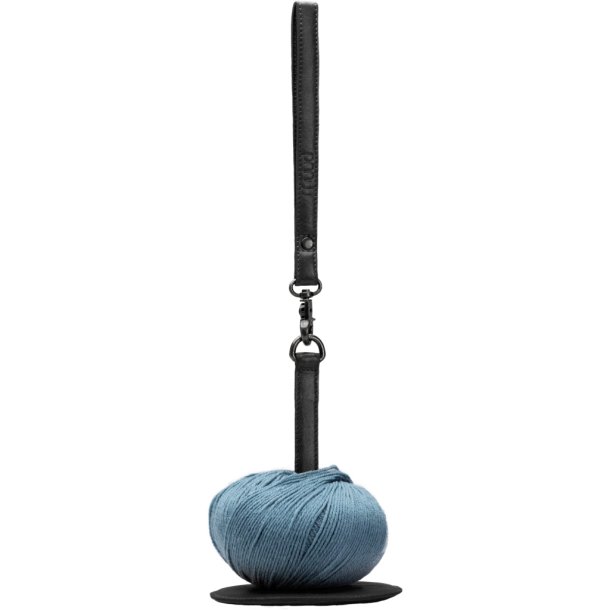 Muud Gyrit Garnhllare - L&auml;der, Svart