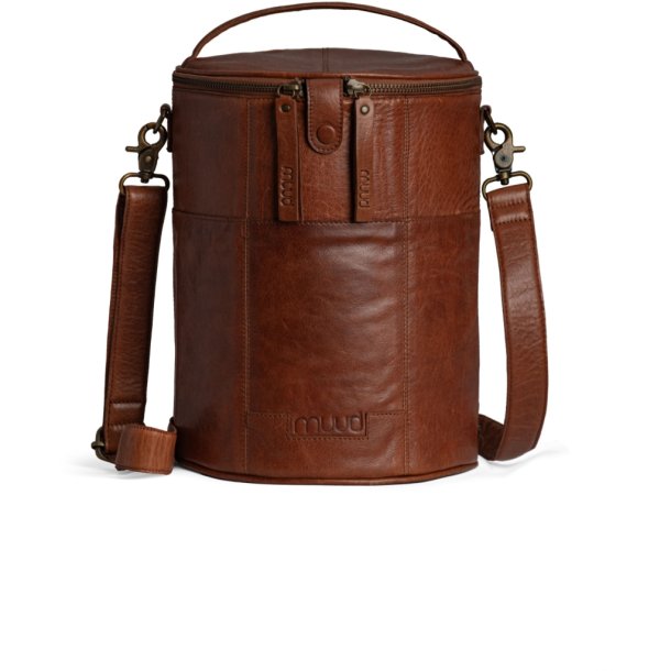 muud Saturn XL bag, leather, Rich brown