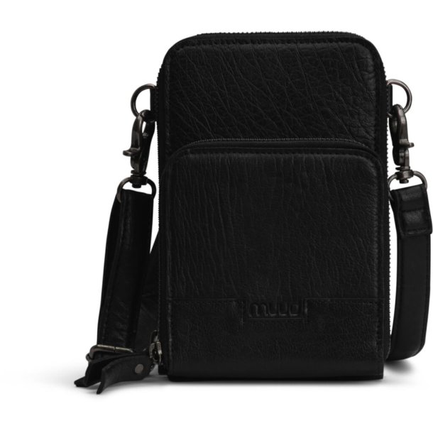 muud Dafna, crossbody bag, leather, black.