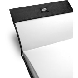 Muud Gaby Anteckningsbok - L&auml;der, Svart