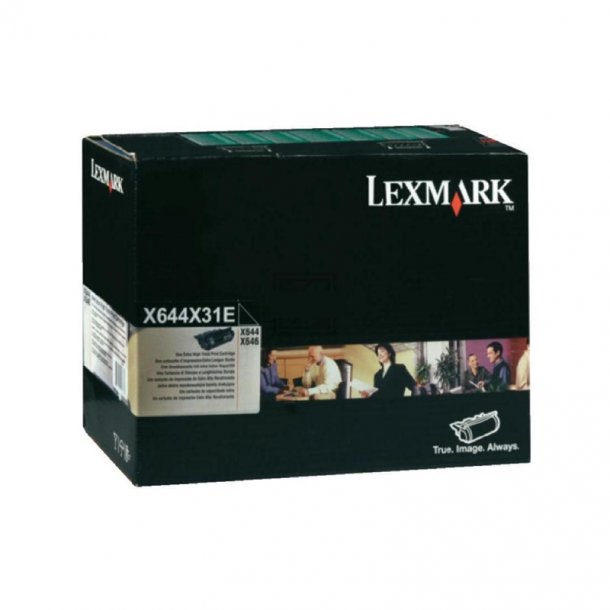 Lexmark toner X 644 / 646 - X644X31E svart 32000 sider, original