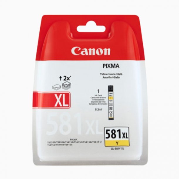 Canon CLI-581XL Yellow Ink Cartridge, Original