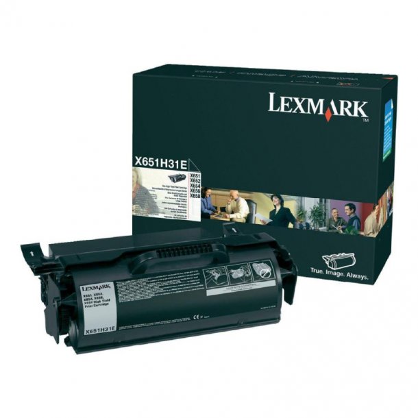 Lexmark X 650/658 BK Corporate Original Toner (25000 sidor)