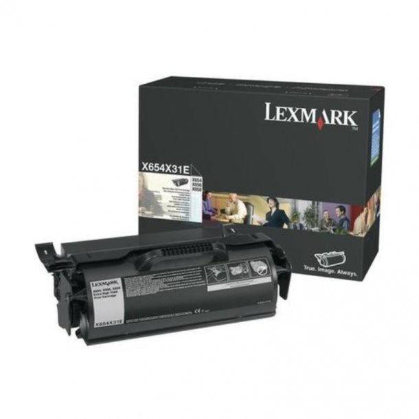 Lexmark X 654/658 BK Corporate Original Toner (36000 sidor)
