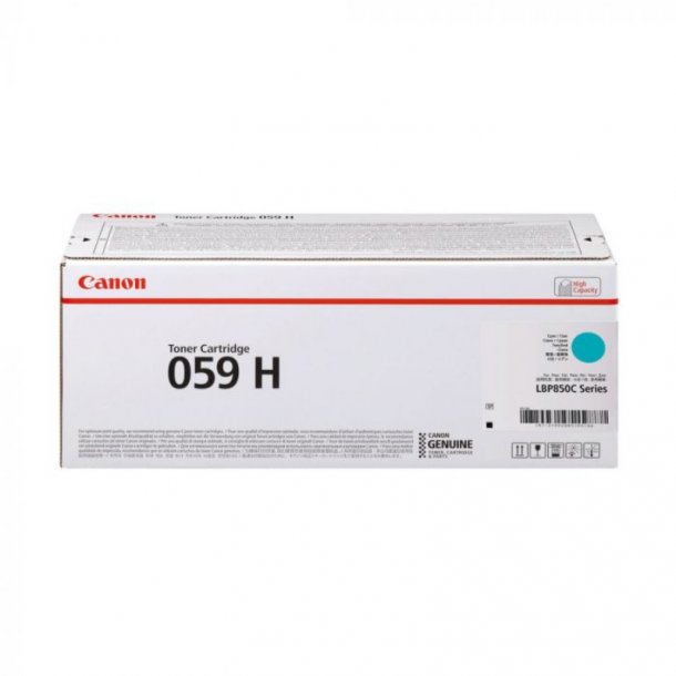 Canon 059 H C Toner - 3626C001 Original - Cyan 13500 sider